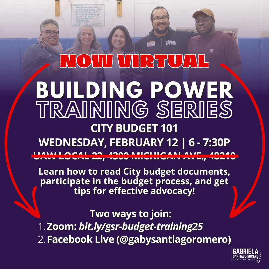 Teamgsr S Building Power Training Series City Budget 101 City Of